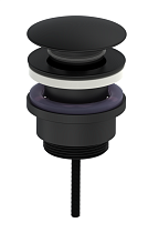 Донный клапан Oliveeka OL-SS07-MB универсальный, click-clack, черный матовый