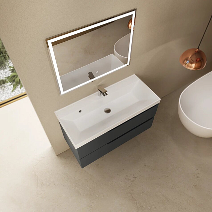 Тумба с раковиной AQUAme S3 100 см