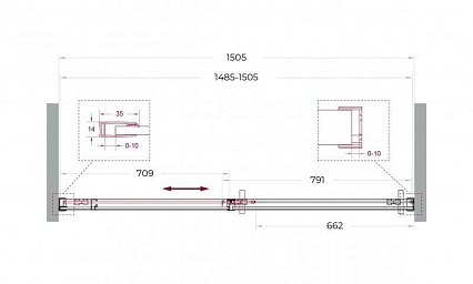 Душевая дверь BelBagno SOFT_CLOSE-1-BF-1-150-C-GM 150x200 прозрачная, оружейная сталь Душевая дверь BelBagno SOFT_CLOSE-1-BF-1-150-C-GM 150x200 прозрачная, оружейная сталь