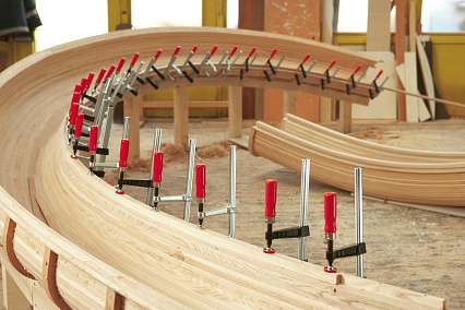 Струбцина BESSEY из ковкого чугуна 400/100, усилие 6 кН, с 2-компонентной рукояткой BE-TG40S10-2K