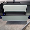 Тумба с раковиной Orans BC-2055-1200L-2GC 120 см серо-зеленый