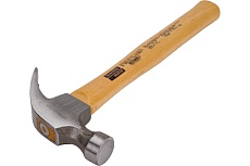 Молоток TRAMONTINA 40203/016 с изогнутым гвоздодером, 27 мм, деревянная рукоятка 330 мм Б0054510