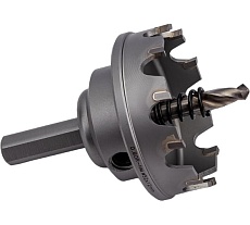 Коронка по металлу HM (52х12 мм; хвостовик 10 мм; комплект) D.BOR HS-HM-12-052-T