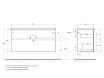 Тумба с раковиной BelBagno Etna 120x45.5x60 см Bianco Lucido