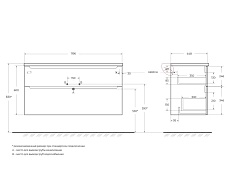 Тумба с раковиной BelBagno Etna 120x45.5x60 см Bianco Lucido