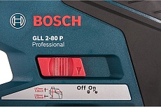 Линейный лазерный нивелир Bosch GLL 2-80 P + вкладка под L-Boxx 0.601.063.204