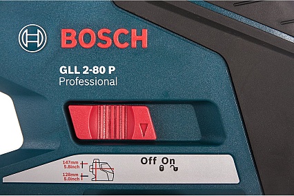 Линейный лазерный нивелир Bosch GLL 2-80 P + вкладка под L-Boxx 0.601.063.204