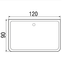 Поддон для душа Wemor 120/90/24 S 120x90, 10000006112