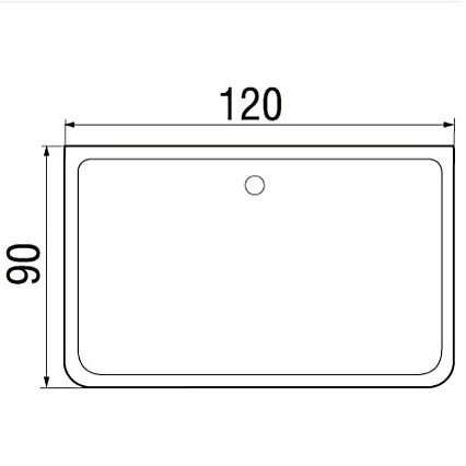 Поддон для душа Wemor 120/90/24 S 120x90, 10000006112