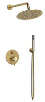 Душевой набор Vincea Desire VSFW-1D1BG брашированное золото