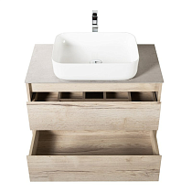 Мебель для ванной BelBagno Kraft 80 см со столешницей Rovere Galifax Bianco