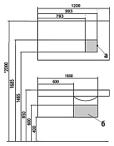 Мебель для ванной Акватон Отель 120 L