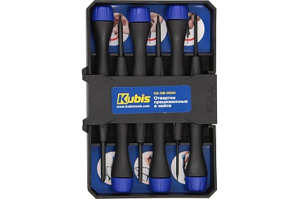 Отвертки прецизионные KUBIS 6 шт в кейсе 02-08-0100