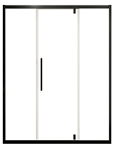 Душевая дверь Cerutti Kelly D140B 140x190 прозрачная, черный