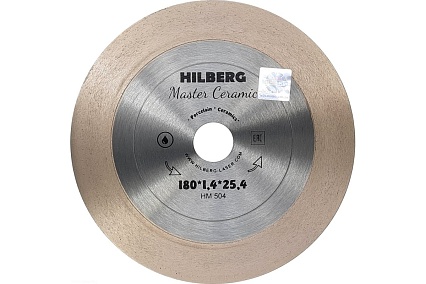 Диск алмазный отрезной Master Сeramic (180х1.4х25.4 мм) Hilberg HM504