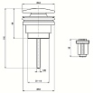 Донный клапан AQUAme AQM7003CR без перелива, хром