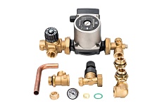Насосно-смесительный узел STOUT с термостатическим клапаном и байпасом Grundfos UPSO 25-65 130 SDG-0120-002002 RG008TIGHOR2BV