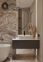 Мебель для ванной ЗОВ Кито Флавио 60 см со столешницей, лиони