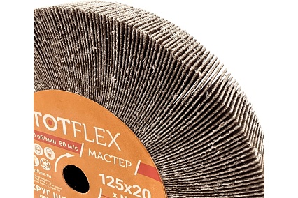 Круг лепестковый P60 A со ступицей MASTER 125x20xM14 мм TOTFLEX 4631170658973