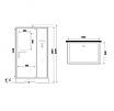 Душевая кабина Niagara Standart ST100/80/15Q/BK 100x80 стекло прозрачное, без крыши, без г/м