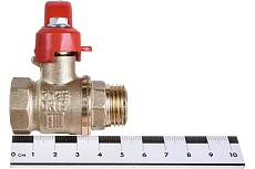 Латунный шаровой кран для воды Valfex OPTIMA 1/2&quot; ВР/НР ручка-рычаг 11Б27фт1М VF.215.L0R1.012.Bir
