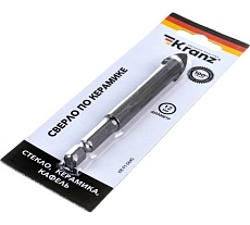 Сверло по стеклу и керамике 12 мм, шестигранный хвостовик Kranz KR-91-0645