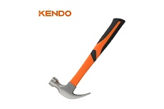 Молоток-гвоздодер KENDO с фибергласовой рукояткой, 340 гр 25105