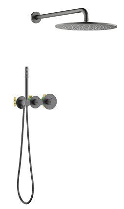 Душевой набор Timo Saona SX-2359/18SM черное золото