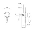 Смеситель для душа Nicolazzi El Capitan 3406MCR75 внешняя часть, хром