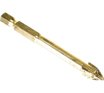 Сверло по кафелю и стеклу (8 мм; шестигранный хвостовик; 4 грани) EКТО DS-309-0800-0075