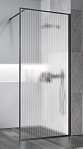 Душевая перегородка Vincea Walk-In VSW-1HP100FLGM 100x200 вороненая сталь, рифленое