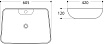 Раковина Art&Max AM-78358 60.5 см белый