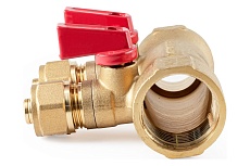 Коллектор с шаровыми кранами PROFACTOR в/н 1&quot; х 2 вых 16 цанга PF MVP 267.2