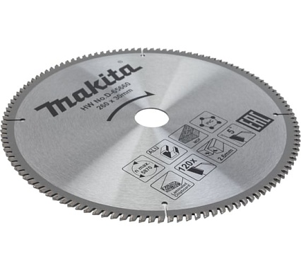 Диск пильный универсальный D-65660 (260х30х2.6 мм; 120Т) Makita 199175