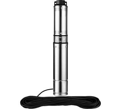 Скважинный насос JEMIX Ø 4", кабель 20 м, 370 Вт, макс. напор 35 м, ном. напор 25 м, при 2 куб.м/ч, 5 степеней, крыльчатка пластик, встроенное управление СН 4-2-25