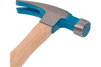 Молоток-гвоздодер Gross 380 г, угол 75, магнит, обрезиненная рукоятка american hickory 10413