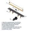 Трап для душа RGW SDR-55Gb 120 см брашированное золото 79215512-06