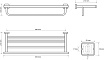 Полка для полотенец Bemeta Tasi 154105262 65 см