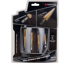 Набор ступенчатых метчиков и сверл Forsage 6 предметов 49037 F-44731