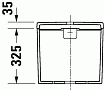 Бачок для унитаза Duravit D-Neo 094410 для подключения снизу слева