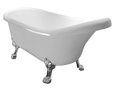 Акриловая ванна CeruttiSPA Vico C-2015 170x75 хромированные ножки