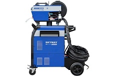 Сварочный полуавтомат Aurora SKYWAY 550 SYNERGIC (2 LCD) + выносной подающий, 10 м, водяное охлаждение 36182