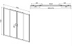 Душевая дверь Vincea Сити (City) VDS-5CT2170CL 170x195 хром, прозрачная
