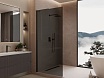 Душевая перегородка Vincea Волк-Ин (Walk-In) VLSW-1H120CGB 120x200 черный, тонированное