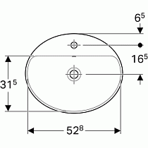 Раковина Geberit VariForm 55 см 500.720.01.2