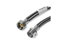 Подводка для воды Doron с оплетением из нержавейки и фибро-нейлона 1/2 г/ш 60 см (5/170) 014408