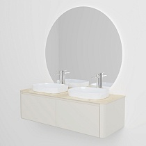 Мебель для ванной Black&White Universe U916.1400-2 Double 140 см, бежевый, две раковины