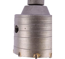 Коронка по кирпичу, камню, бетону 65 мм, М22, SDS-plus для перфоратора DERZHI 8306-007