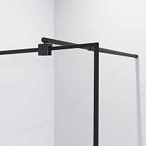 Душевая перегородка Niagara Eco NG-552-70BLACK 70x190 стекло с рисунком клетка, черный