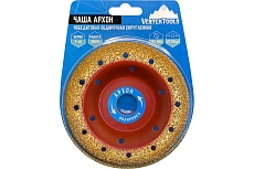 Чашка победитовая обдирочная скругленная АРХОН 125х22.23 мм, Р40 Vertextools 08-09-125-40